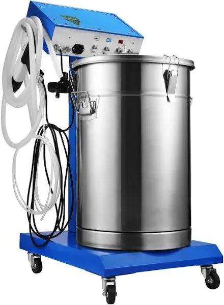 VEVOR Powder Coating Machine 50W 45L Capacity Electrostatic Powder Coating Machine Spraying Gun Paint 450g Per Minute WX-958 Powder Coating System