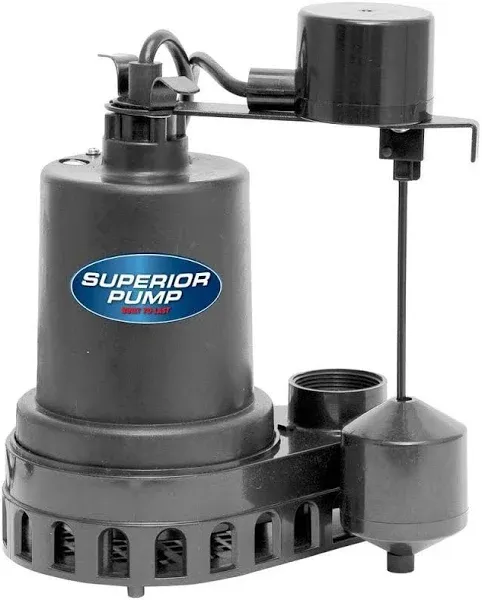 SUPERIOR PUMP 1/3 HP Submersible Sump Pump 92372