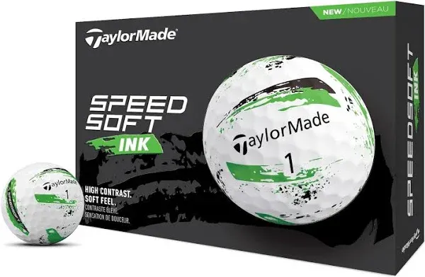 Men&#039;s TaylorMade SpeedSoft Ink Golf Balls - Pink