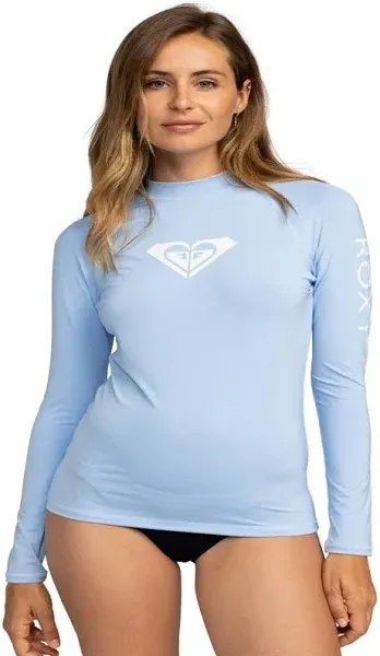 Roxy womens Whole Hearted Long Sleeve Rashguard Rash Guard Shirt Size S NWT