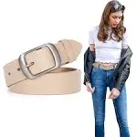 SUOSDEY Women's Soft Leather Waist Belt