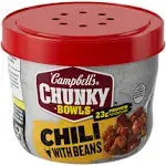 Campbell's Chunky Chili, with Beans, Roadhouse - 15.25 oz bowl