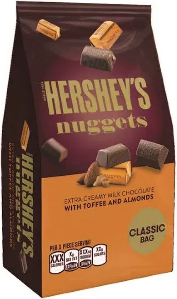 Hershey's Nuggets Extra Creamy Milk Chocolate with Toffee and Almonds Candy Share