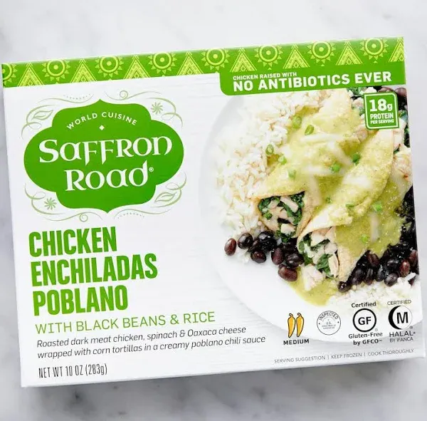 Saffron Road Chicken Enchiladas Poblano Meal (10 fl oz)