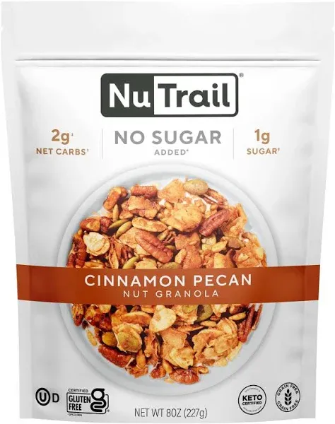 NuTrail Keto Nut Granola - Cinnamon Pecan, 8 oz