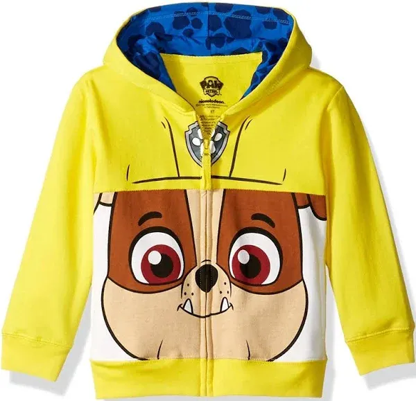 Nickelodeon Toddler Boys' Paw Patrol Character Big Face Zip-up Hoodies