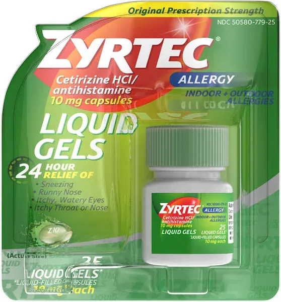 Zyrtec Allergy Liquid Gels