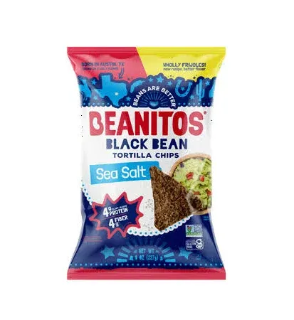 Beanitos Black Bean Chips Sea Salt 5 Oz. (Pack of 6)