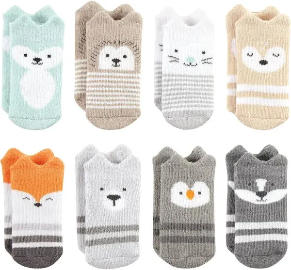 Hudson Baby Baby Cotton Rich Newborn and Terry Socks