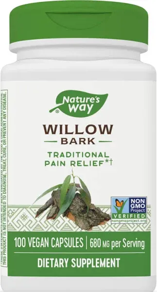 NATURE'S WAY White Willow Bark Capsules