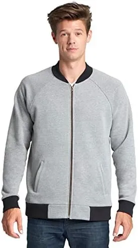 Next Level Unisex PCH Bomber Jacket S HEATHER GRAY