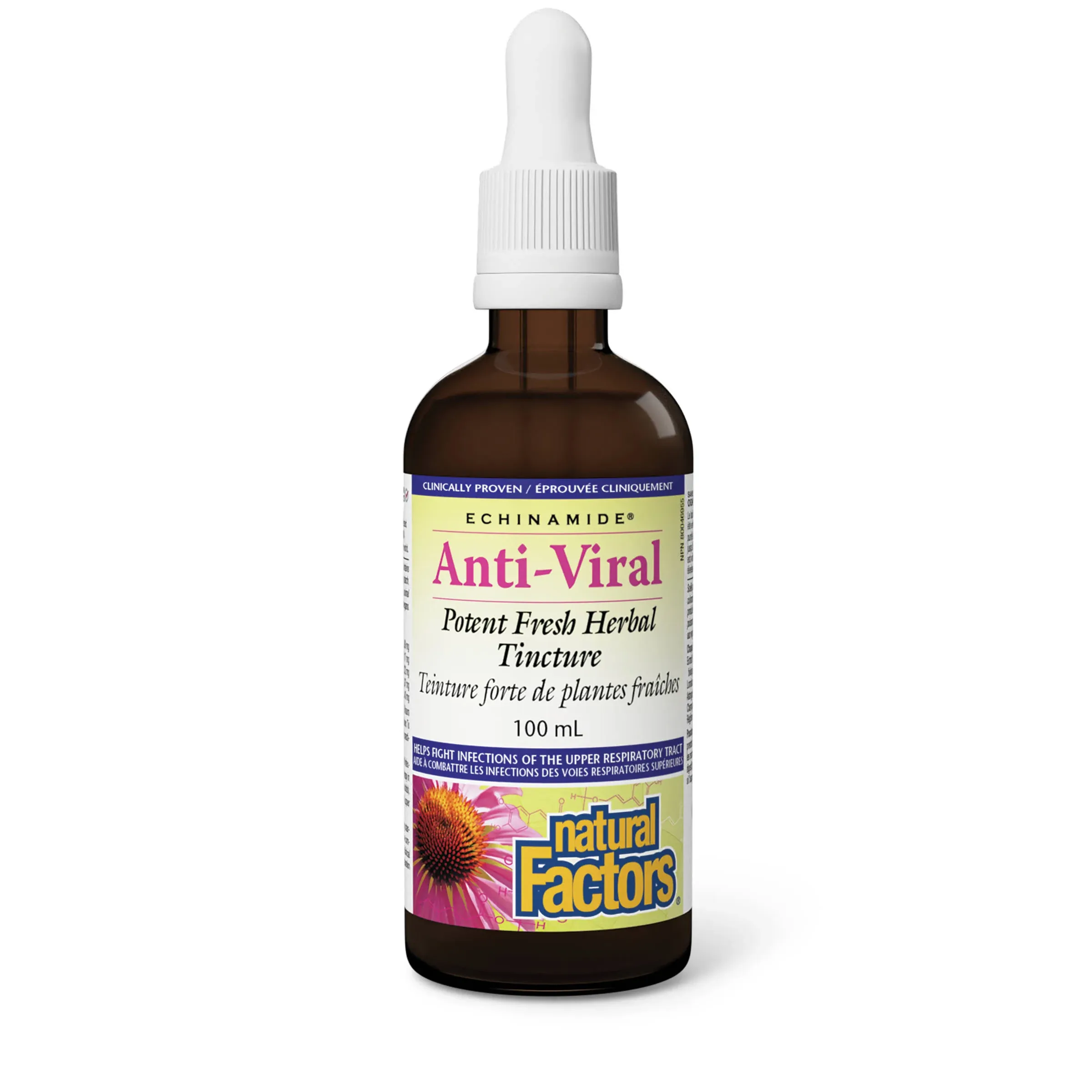 Natural Factor - Anti-Viral Potent Fresh Herbal Tincture, ECHINAMIDE® - 100 mL tinc