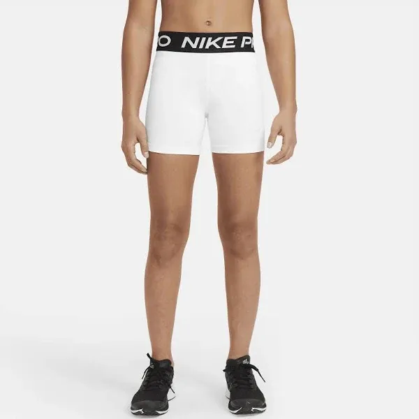 Girls' Nike Pro Shorts Large Game Royal/White