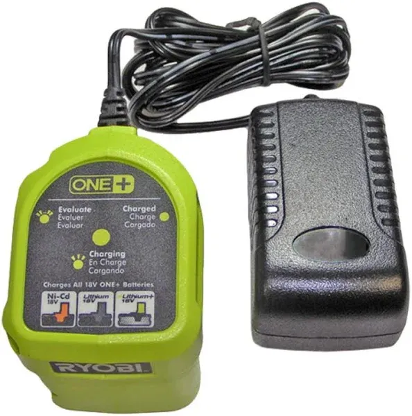 Ryobi P119 18v 18 volt ONE+ NiCad Lithium Ion Battery Charger