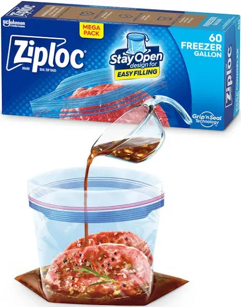 Ziploc 314445 Slide Seal Reclosable Bag 10-9/16&#034; X 10-3/4&#034;, 2.6 Mil, Clear, Pk28