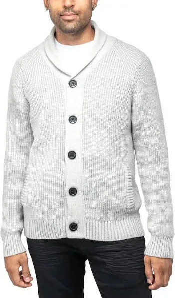 X RAY Shawl Collar Button Down Cardigan Sweater