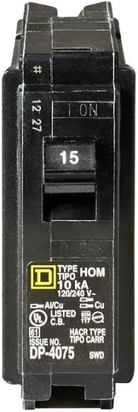 Square D Homeline 15 Circuit Breaker