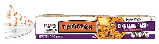 Thomas' Cinnamon Raisin English Muffins