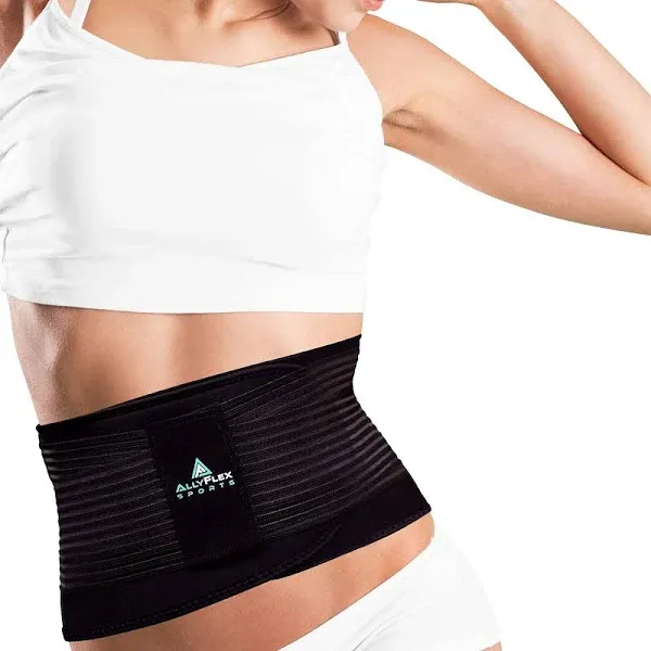 AllyFlex Sports® Back Brace Lower Back Pain Relief - Back Brace for Women a