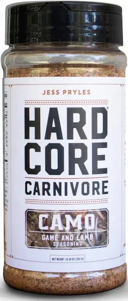 Hardcore Carnivore Camo: Game and Lamb Seasoning (Large Shaker)