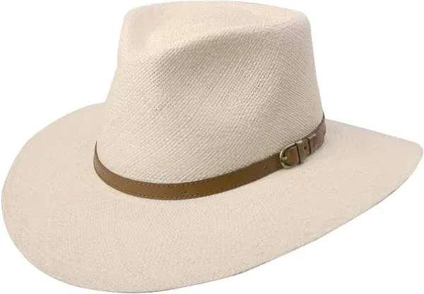 Bigalli Australian Excursion Panama Straw Fedora Hat