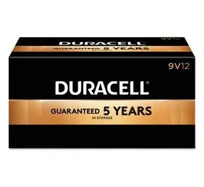 Duracell Coppertop Alkaline 9V Batteries