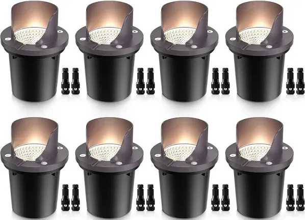 SUNVIE 12W Low Voltage Landscape Lights Waterproof Outdoor In-Ground Lights S...