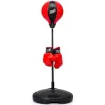 Kids Adjustable Stand Punching Bag Toy Set with Boxing Glove