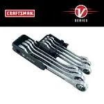 Craftsman V-Series Combination Ratchet Wrench Set, SAE, 8 Piece (CMMT87350V)