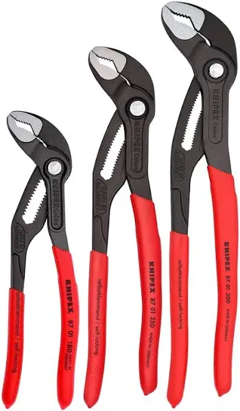 Knipex 3 Piece Cobra Pliers Set 00 20 06 US1