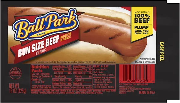 Ball Park Beef Hot Dogs