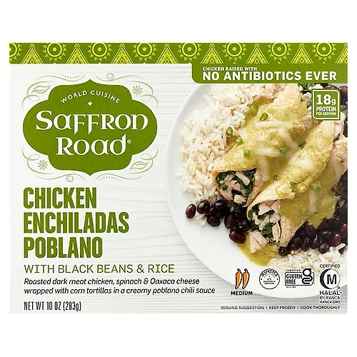 Saffron Road Chicken Enchiladas Poblano