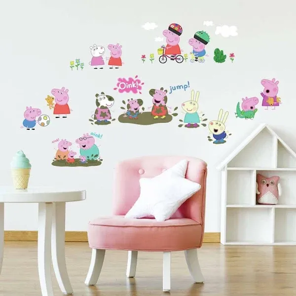 RoomMates Peppa The Pig Peel and Stick Wall Decals