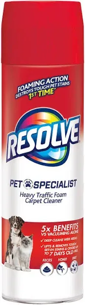 Resolve Pet Specialist Heavy Traffic Foam Carpet Cleaner