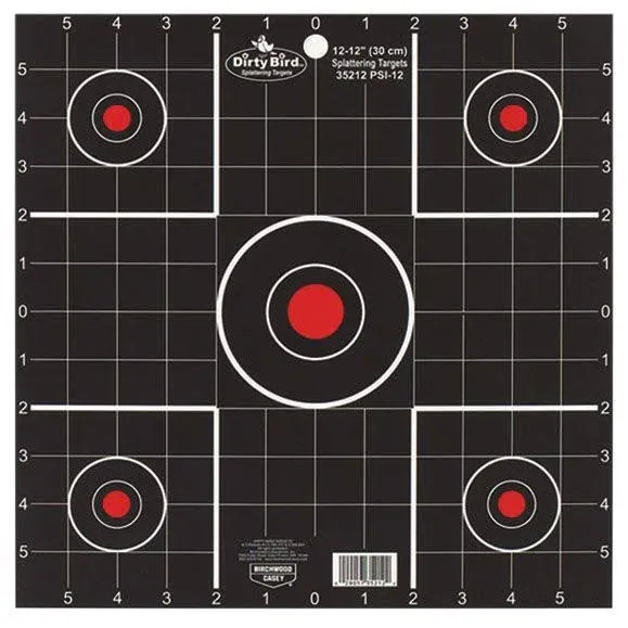 Birchwood Casey Dirty Bird Target Sight-In 12 in. 12 pk.