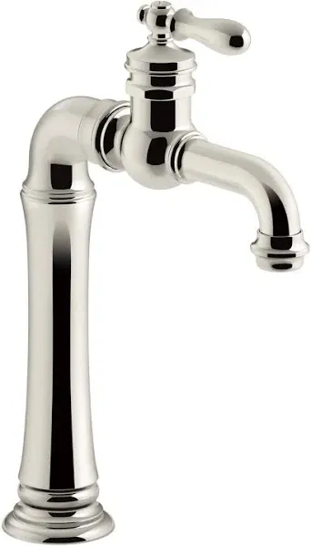 Kohler Vibrant Polished Nickel Artifacts Gentleman&s Bar Sink Faucet