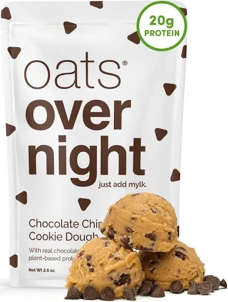 Oats Overnight Chocolate Chip Cookie Dough Breakfast Shake