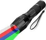 WAYLLSHINE 4 in 1 Multicolor Red Green Blue White Flashlight