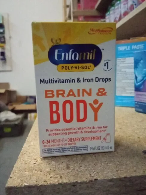 Enfamil Poly-Vi-Sol Multivitamin Supplement Drops with Iron