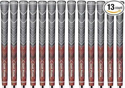 Set of 13 New Golf Pride MCC Plus4 Grips, Red, Standard