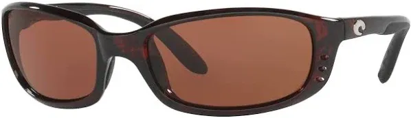 Costa Del Mar Men's Brine Oval Sunglass Readers, Tortoise/Copper Polarized C-Mate-580P, 59 mm + 2