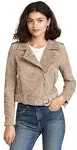 Blank Nyc Suede Moto Jacket - Sand Stoner - LG