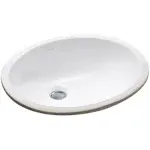 Kohler Caxton 17" Oval Undermount Bathroom Sink White