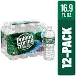 Poland Spring 100% Natural Spring Water (12 x 16.9 fl oz)