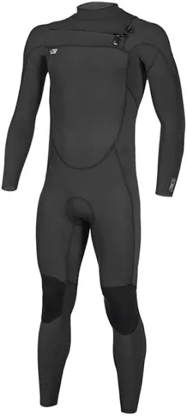 O'neill 4/3mm Ninja Men's Chest Zip Full Wetsuit Large Black/Black