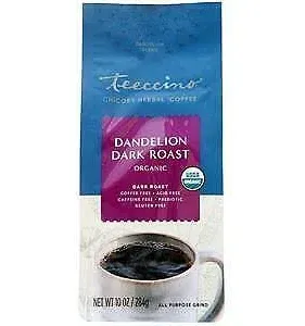 Teeccino Dandelion Dark Roast Herbal Coffee