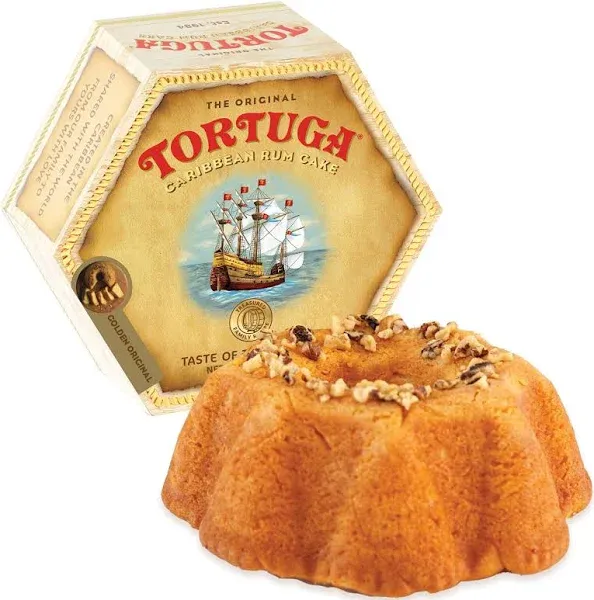 TORTUGA Caribbean Original Rum Cake - 16 oz Rum Cake