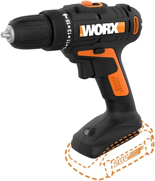 WORX Power Share 20V Cordless 3/8 in. Drill Driver (Tool-Only