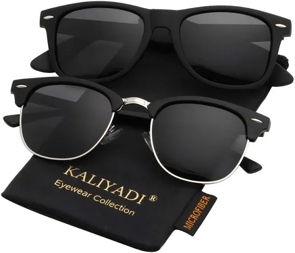 KALIYADI Polarized Semi-Rimless Driving Sun Glasses