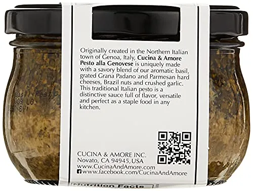 Cucina & Amore Pesto Basil-7.9 oz -Pack of 6 CU314080